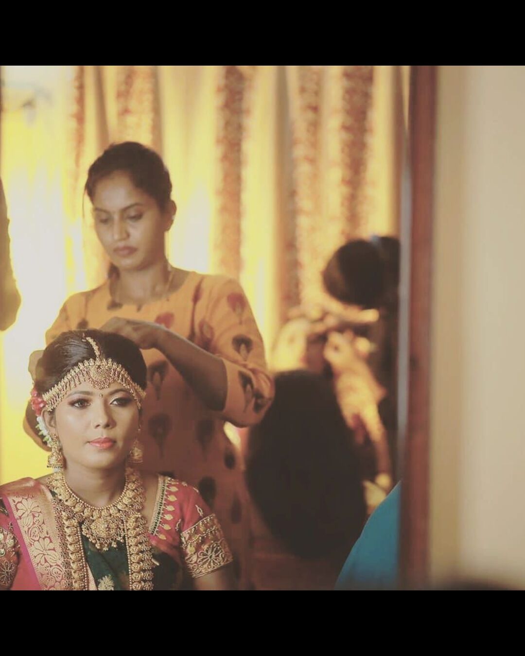 Bridal makeover process by makeup artist at Fame11 Ladies Salon